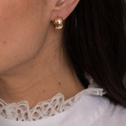 Boucles oreilles plaque or poetie